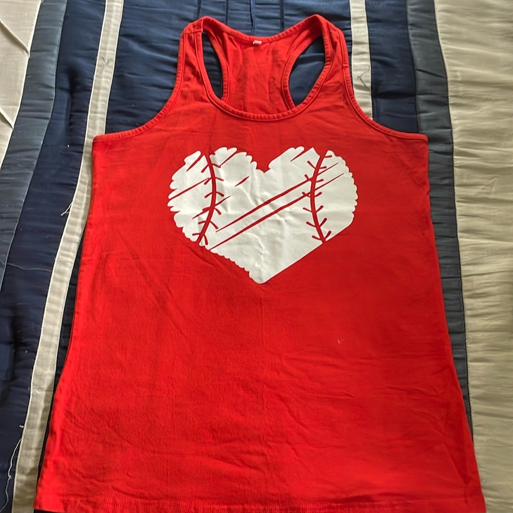 Baseball razor back shirt